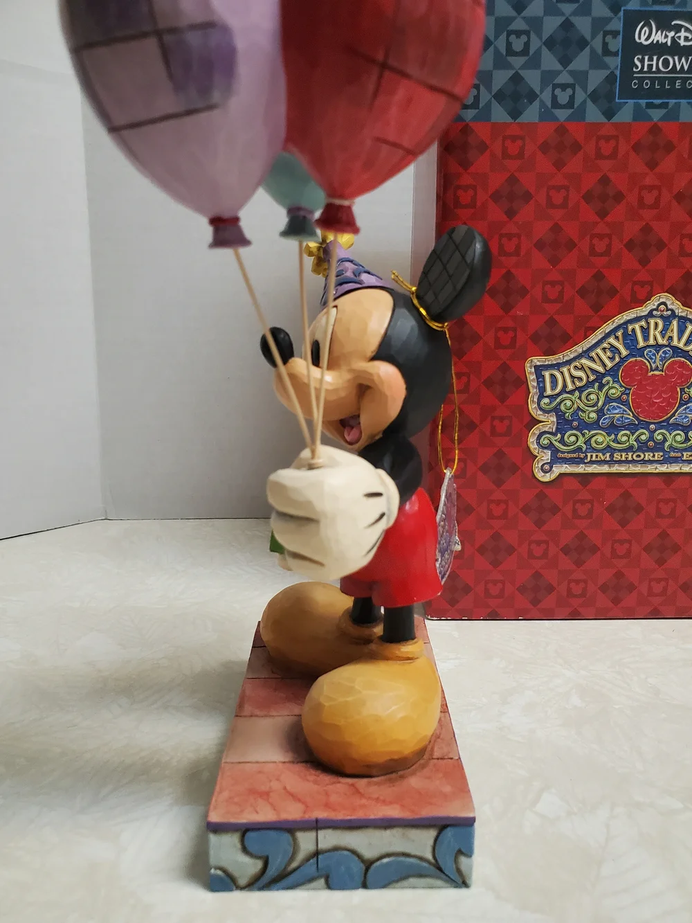 Disney Traditions Jim Shore Mickey Mouse with Balloons - Purple